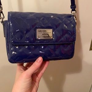 Blue patent Marc Jacobs bag.